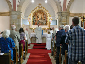 100 Jahrfeier Weingartenkapelle in Naumburg mit Bischof Dr. Michael Gerber (Foto. Karl-Franz Thiede)